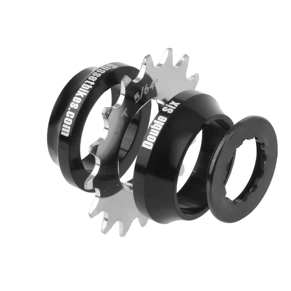 Gusset Double Six Single Speed Converter Shimano HG