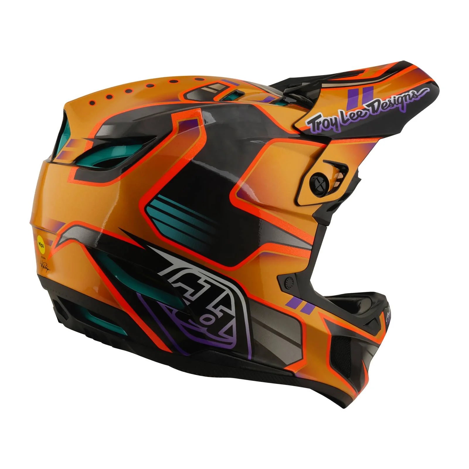 Troy Lee Designs D4 Carbon MIPS MTB Helmet | Full Face DH & BMX